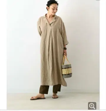 크로스&크로스 린넨 원피스 size2