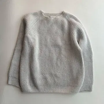 할리 오브 스코틀랜드 크루넥 니트 스웨터 라이트 그레이