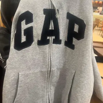 GAP 그레이 풀 집업 후드티
