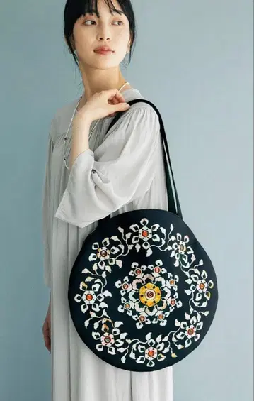 쇼소인 THE SHOW x 뮤지엄부 나전 상자 라운드 토트백