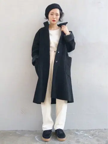 [ HARE ] 리버서블 페이크 무스탕 코트