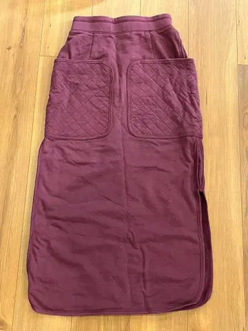 LADY LUCK LUCA 버건디 롱 스커트 포켓 있음