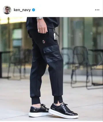 eurokenvy 블랙 조거 팬츠