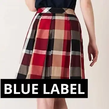 BLUE LABEL 블루 레이블 체크 스커트