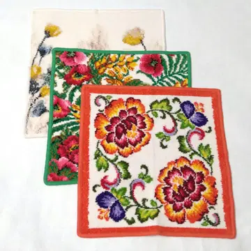 3 미사용 페이러 대형 손수건 3개 세트