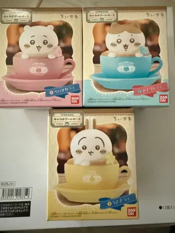 치이카와 캐릭터 아트 케이스 3종 세트 하치와레 토끼