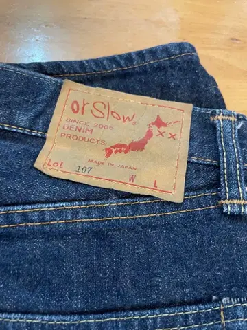 orSlow 스트레이트 데님 L 사이즈 107 집업