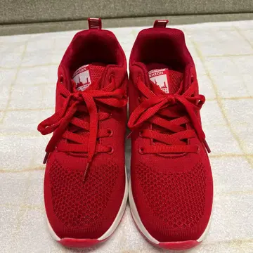 레드 메쉬 스니커즈