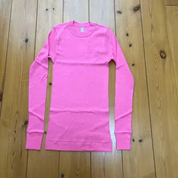 홈스펀 골지 크루넥 풀오버 핑크 6014