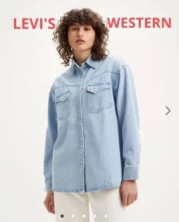 LEVI'S 웨스턴 셔츠 두꺼운 원단