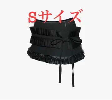 THEREDTHREAD S 레이스 트리밍 수트 스커트 블랙 S