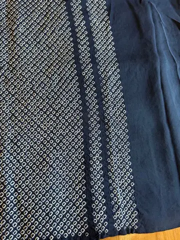 순수 실크 총시보리 헤코 오비 (윤처리 완료)