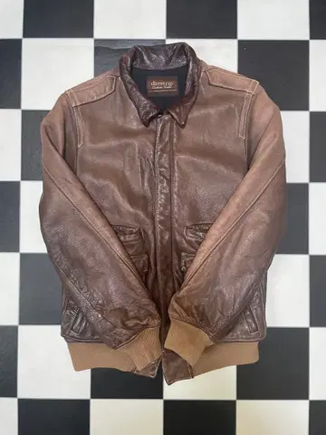 dresstrip 브라운 가죽 자켓