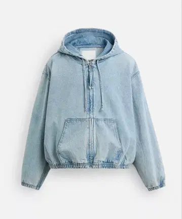 ZARA 후드 데님 자켓