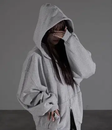 apresjour mignon 스노우 파우더 가공 후드티