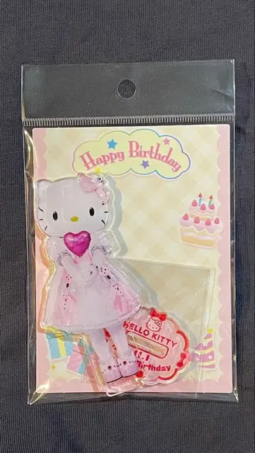 헬로키티 산리오 퓨로랜드 한정판 벌스데이 굿즈 아크릴 스탠드