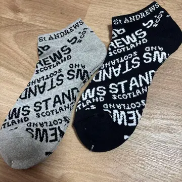 세인트 앤드류스 남성용 골프 삭스 2족 세트 새상품 25cm~27cm