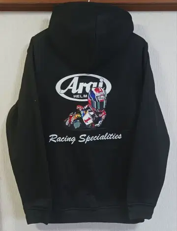 새상품 Racing 후드 맨투맨 블랙 L