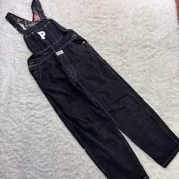 새상품급 핑크하우스 데님 살로펫 블랙 총길이 142