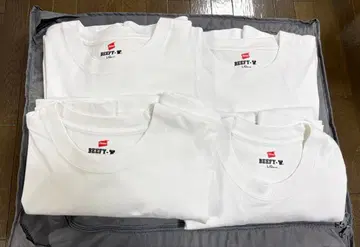 Hanes BEEFY-T 티셔츠 4개
