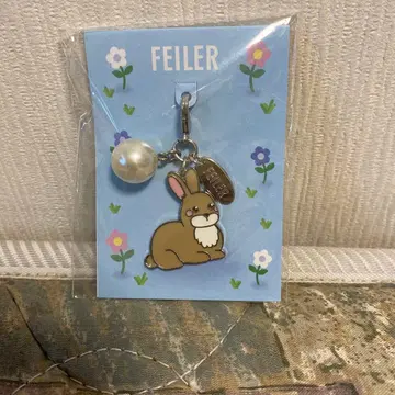 FEILER 토끼 펄 디자인 지퍼 체인