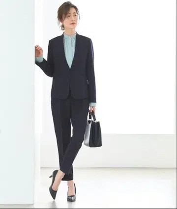 루일 에 부티크 베이직 비즈니스 정장 테이퍼드 팬츠 세트 M 사이즈