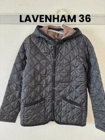 LAVENHAM 퀼팅 자켓 36 블랙