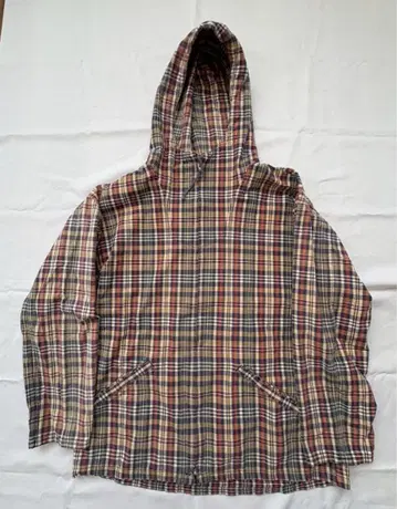 90s J.crew 코튼 후드티 체크