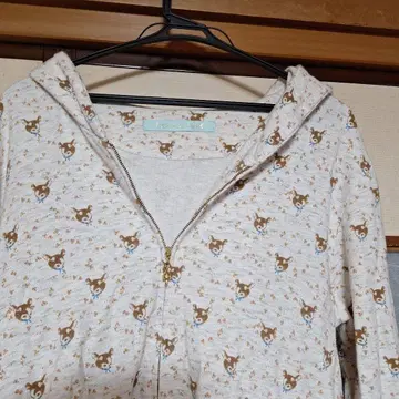 프랑슈리페 FL5 동물 패턴 후드 부착 후드티