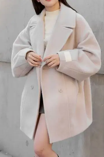 CHICO 샤기 더블 자켓 코트 사이즈 1