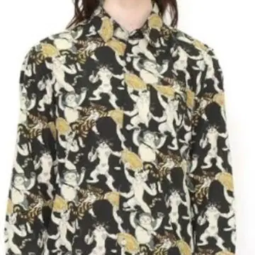 그라니프 이시쿠로 아야코 쿵푸 고양이 셔츠 S 사이즈