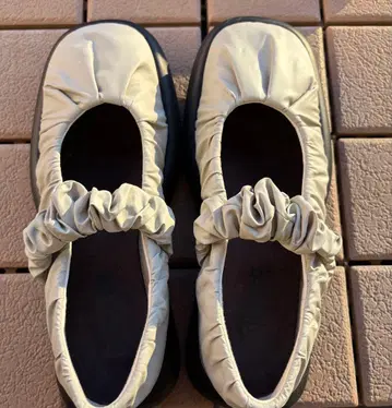 CAMPER 개더 플랫슈즈