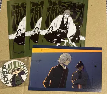 BLEACH 우라하라 키스케 일러스트 엽서 포스카 캔뱃지 5종