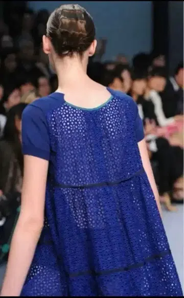 sacai 레이스 반팔 니트