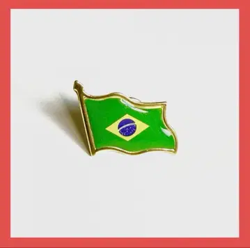 브라질 오사카 간사이 만박 2025 스태프 핀 배지