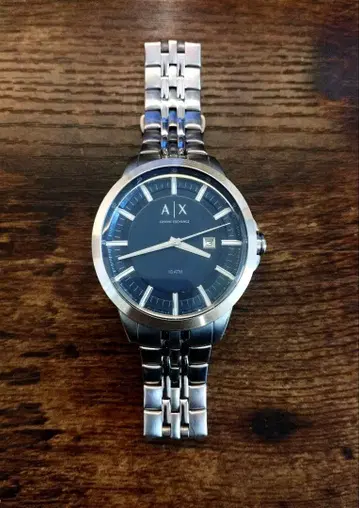 AX 손목시계 다크 블루
