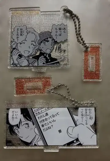 명탐정 코난 아크릴 키링 2개 세트