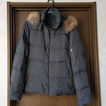 theory 그레이 다운 자켓 후드 부착