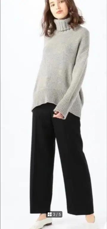 새상품급 데프레 와이드 팬츠 울 99%