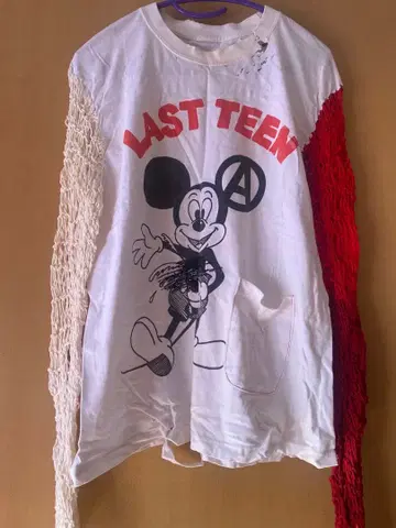 닌칸푸푸 카파시티 미키마우스 롱 T셔츠