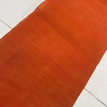 6588 린넨 면 봉투 나고야 오비 옷감 순수 실크 감색