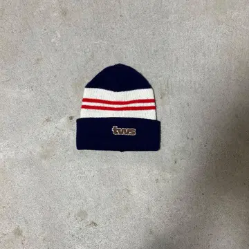 [ Y2K ] 로고 자수 니트 모자 비니 우라하라 구제 의류