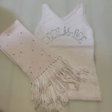 CECIL Mc BEE 니트 머플러 세트 헤이세이 갸루