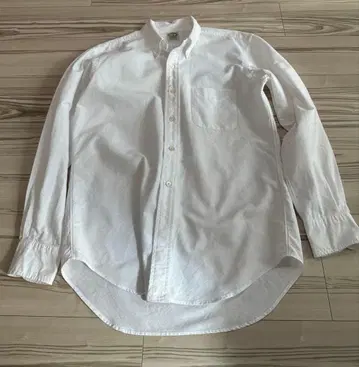 Maker's Shirt Kamakura 화이트 버튼 다운 셔츠 L