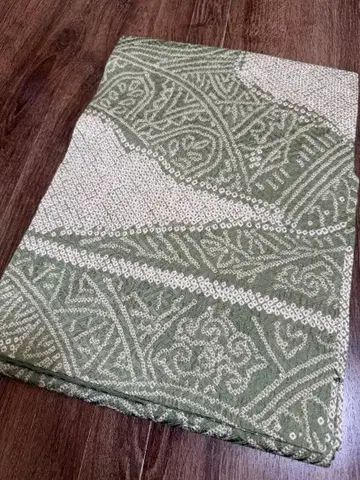 염색 나고야 오비 미사용 새상품 그린 말차 연두색