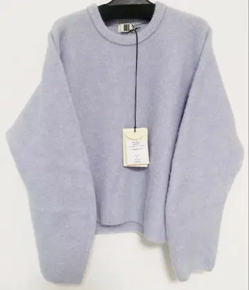 25aw 새상품 UNFIL 스트레치 슈퍼 키드 모헤어 크루넥 풀오버