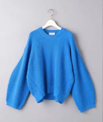 UNITED ARROWS 카노코 리브 와이드 슬리브 니트