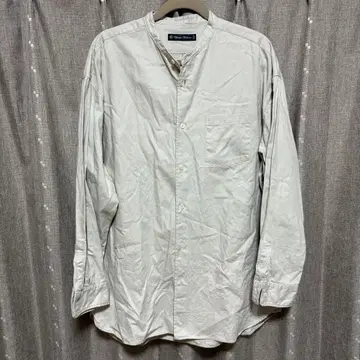 y110327 Upscape Audience 노카라 셔츠 긴팔 무지 L