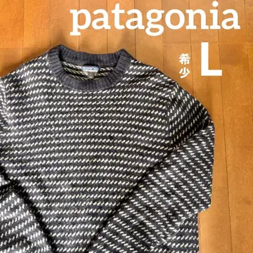 [ 초레어 명작 ] 파타고니아 버즈아이 패턴 리사이클 울 니트 L