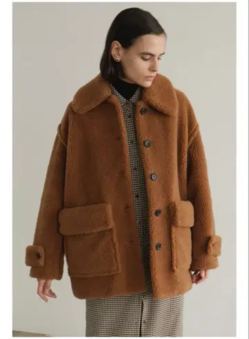 CLANE 24AW RIDGE POCKET BOA OVER COAT